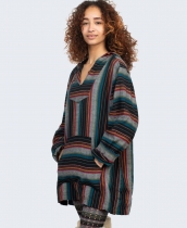 NEW! Hippie Hoody in Dark Rainbow
