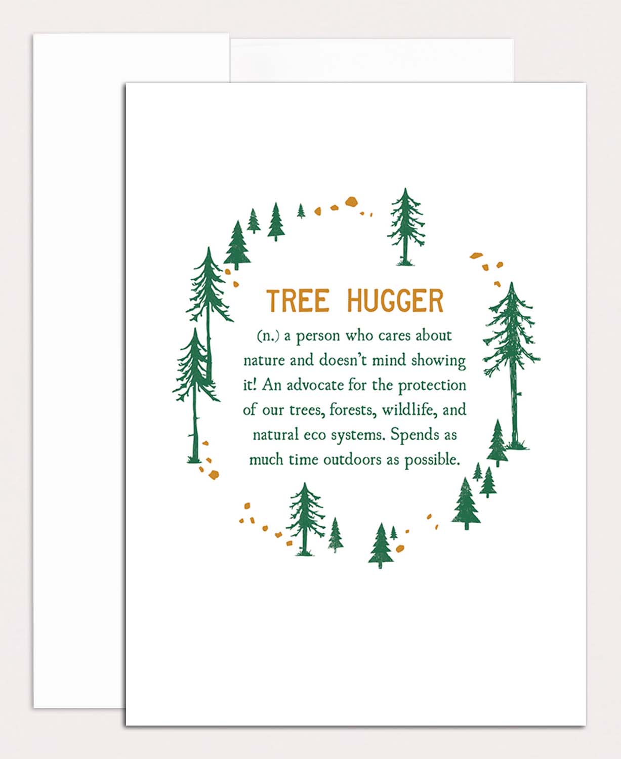 Tree Hugger Definition Greeting Card