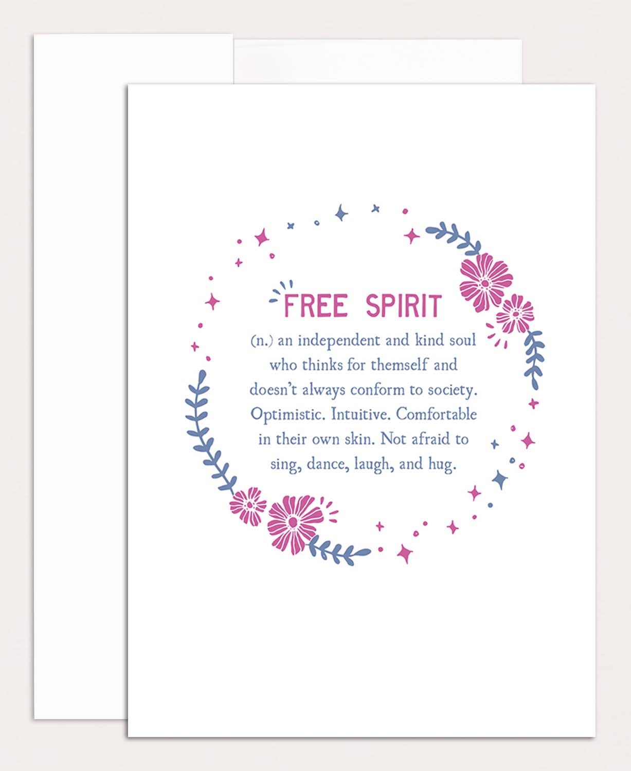 Free Spirit Definition Greeting Card