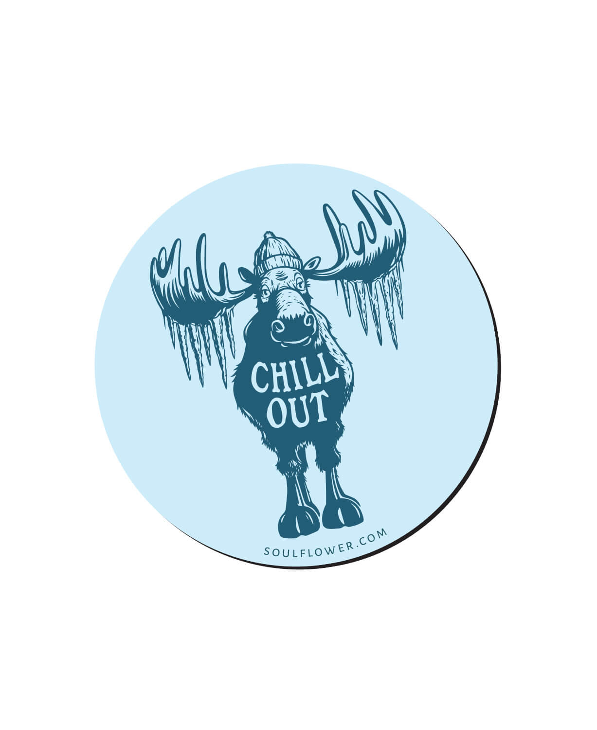 NEW! Chill Out Moose Magnet