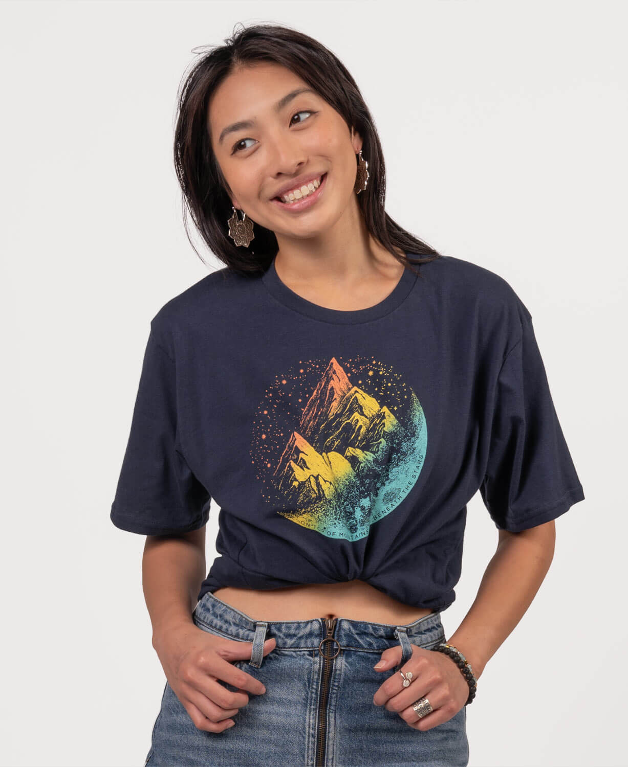 Mountains of the Moon Tee | Night Scene T-Shirt | Soul Flower