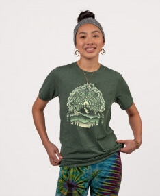 Chollius Women's Boho Shirts Ruffle 3/4 Sleeve Crew Neck Blouse Leopard  Floral Print Patchwork Tunic Tops Plus Size Summer Hippie Clothing 