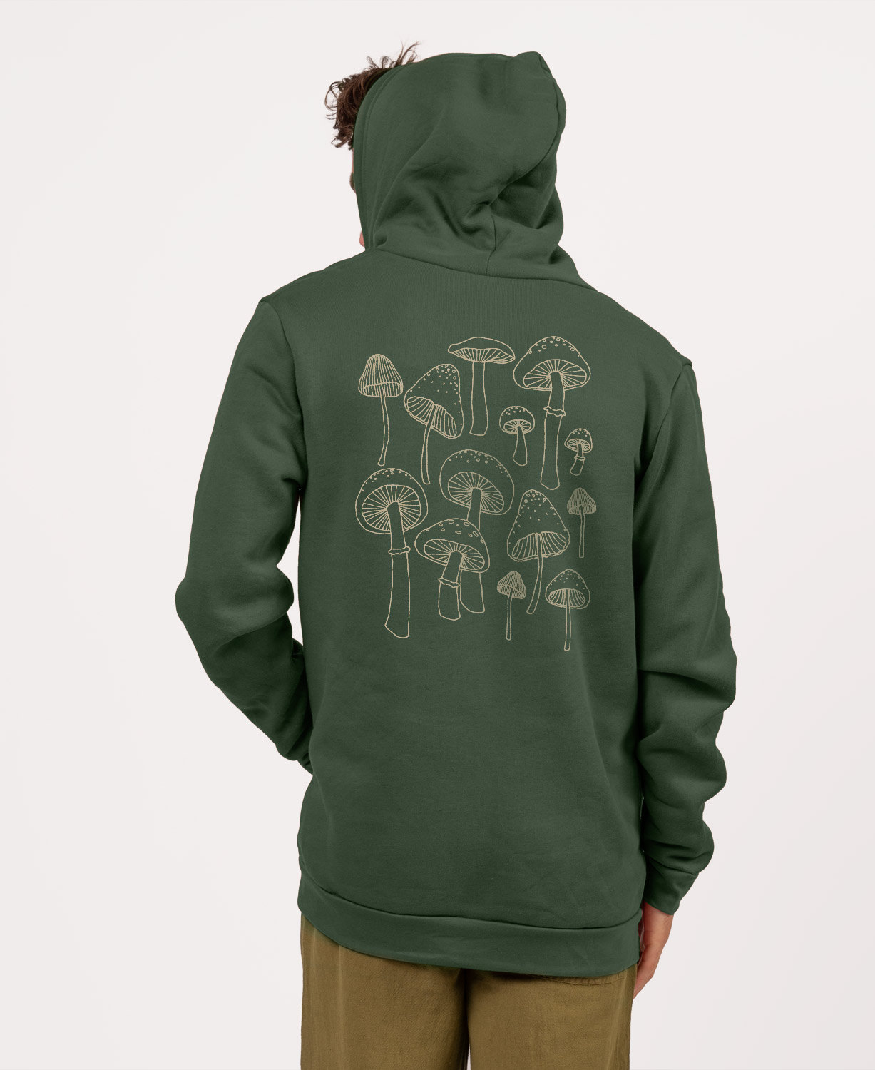 NEW! Mushrooms Fleece Zip Hoody - Unisex