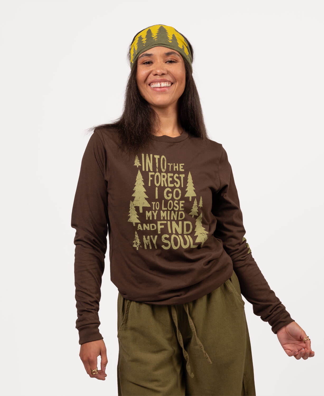 Into the Forest Long Sleeve Organic T-Shirt - Unisex