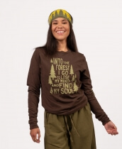 NEW! Into the Forest Long Sleeve Organic T-Shirt - Unisex