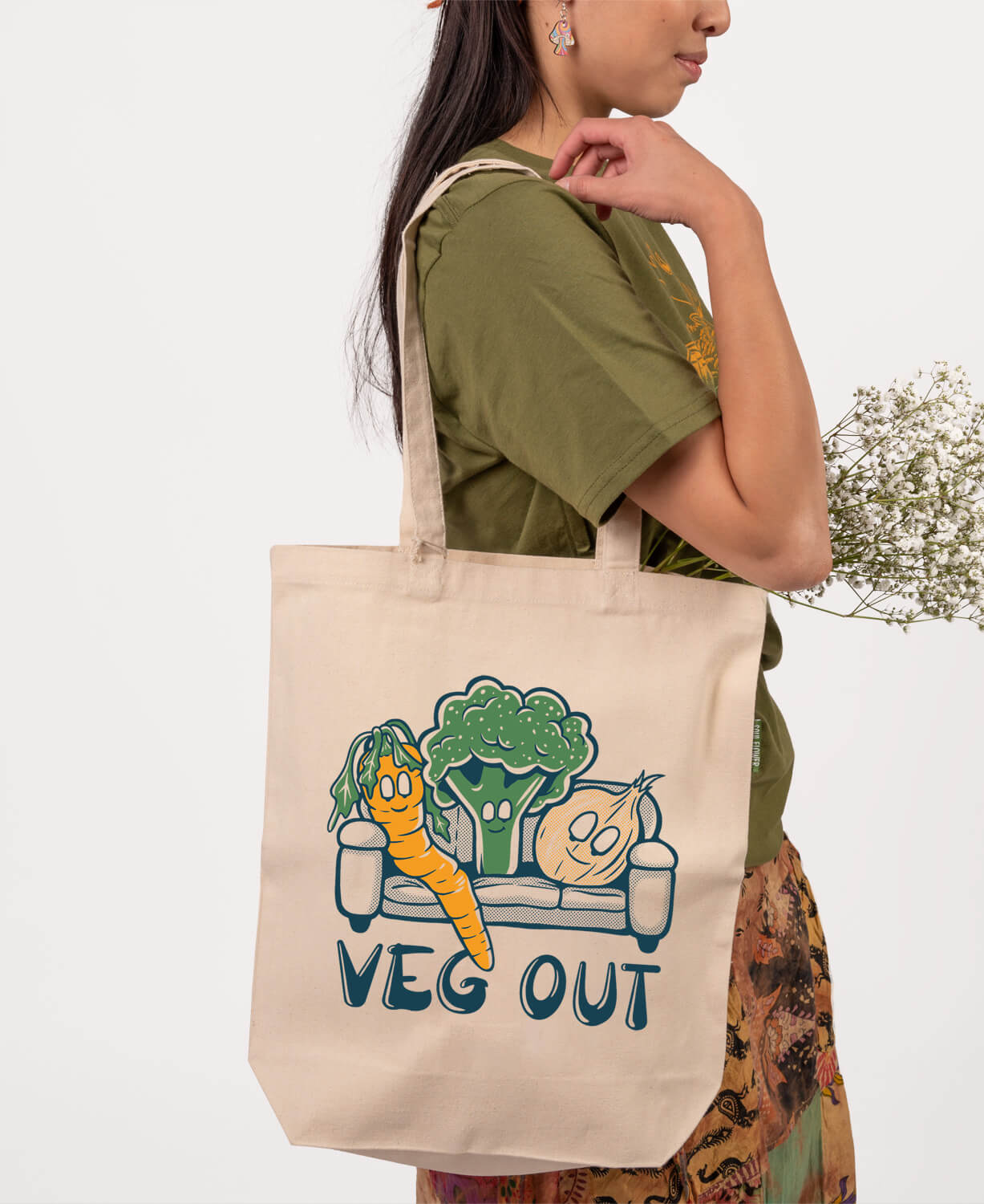 NEW! Veg Out Eco Tote Bag