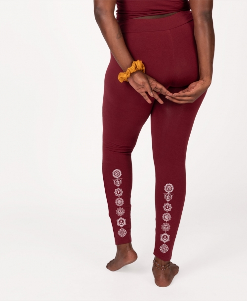 NWT Women's Nike One Tights Yoga Pants Burgundy Full Length Size Large MSRP  $60 | eBay
