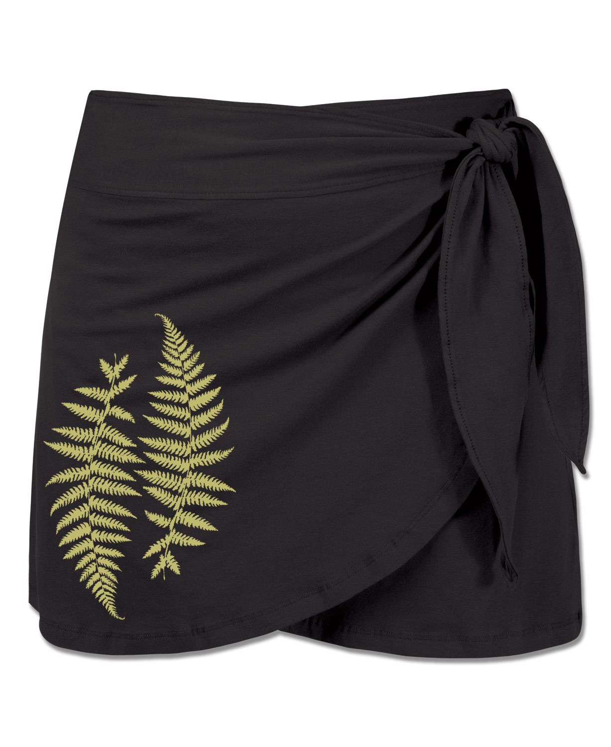 NEW! Ferns Wrap Mini Skirt in Black