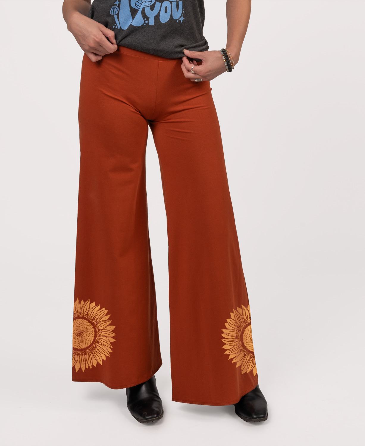 Closeout! Sunflower Flowy Pants in Rust