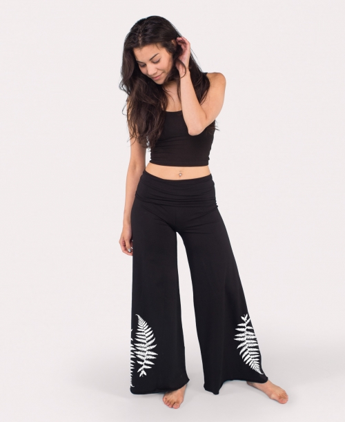 Black Flowy Pants, Palazzo Pants