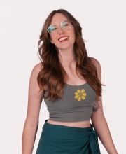 NEW! Flower Daydream Organic Cropped Tank Top