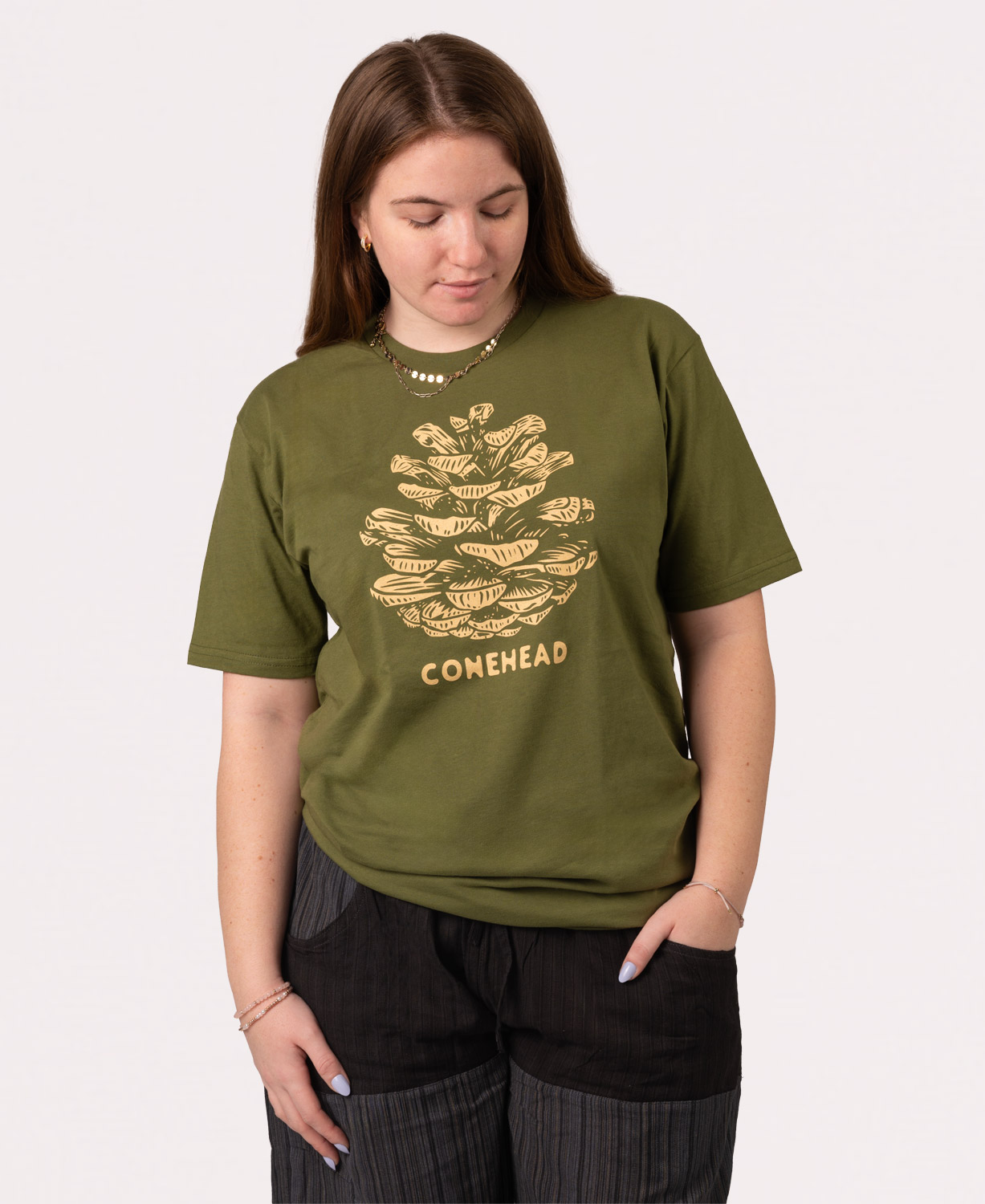 Conehead Pinecone Organic T-Shirt - Unisex