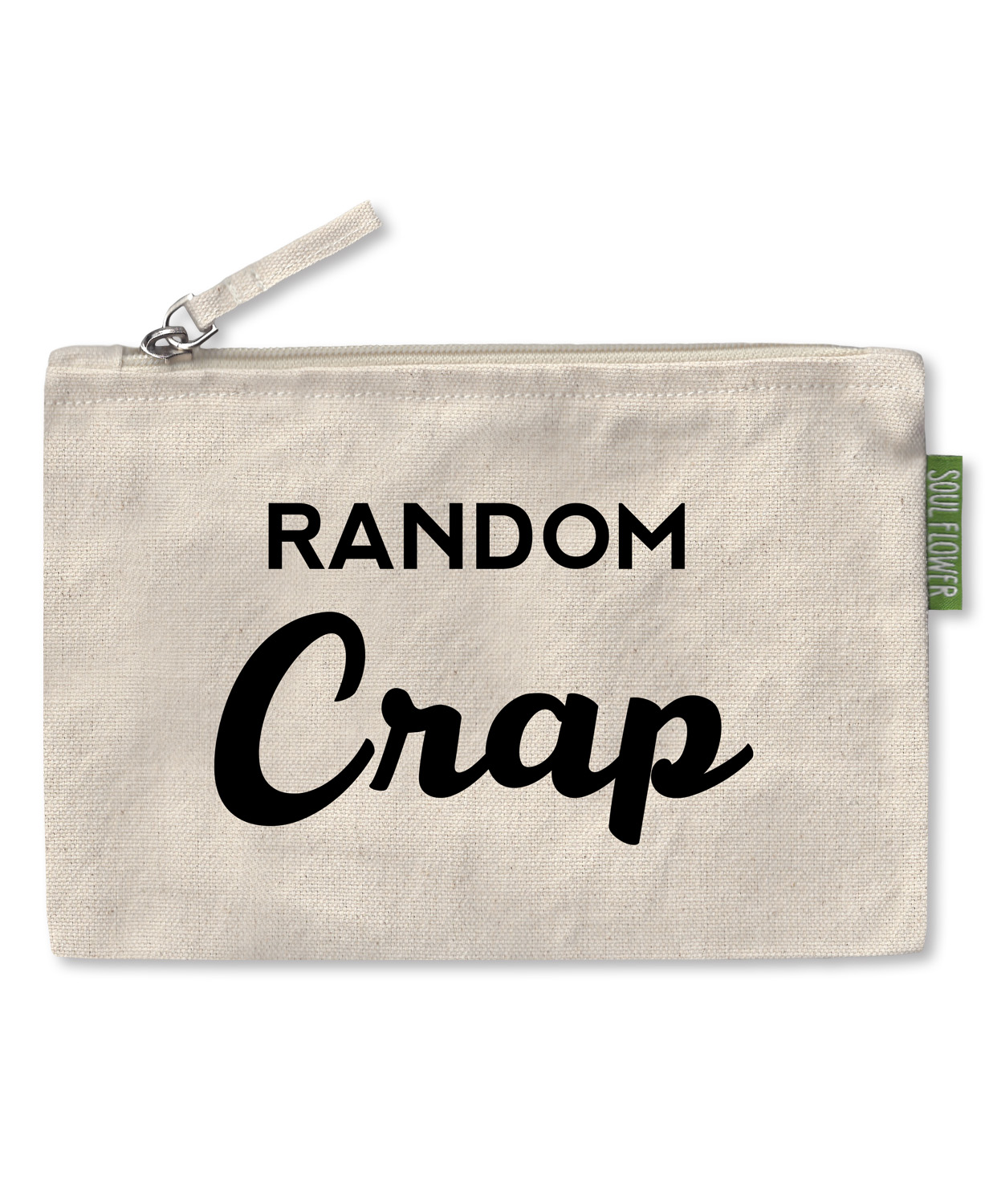 Random Crap Large Zipper Pouch