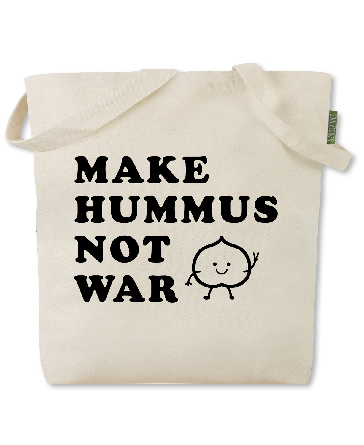 Make Hummus Not War Tote Bag