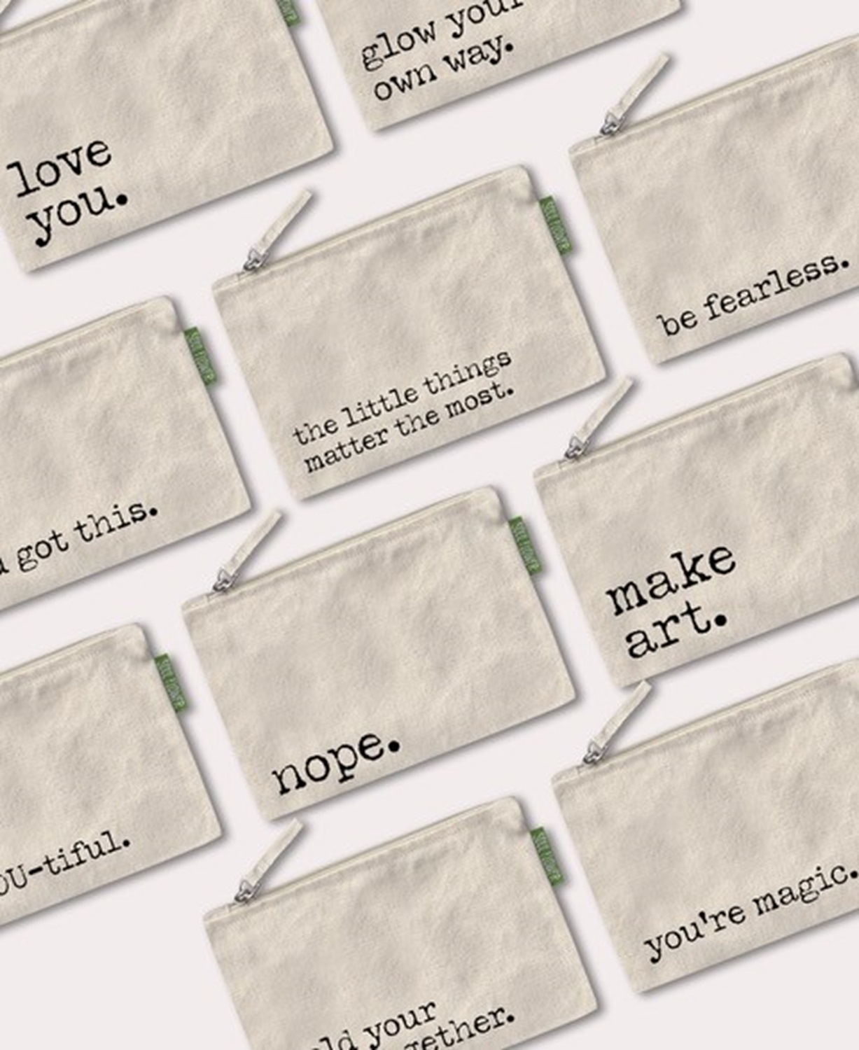 NEW! Timeless Text Pouch Pack - 10 Pouches