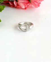 NEW! Silver Open Triangle Wrap Ring