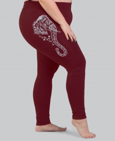 Elephant Leggings | Elephant Printed Leggings | Soul Flower Yoga