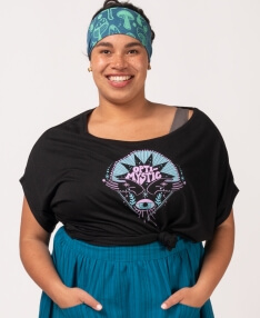 Opti Mystic Tee | Bamboo Slouchy Tee | Soul Flower