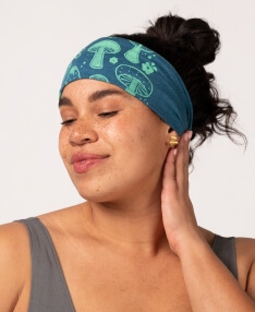 Retro Mushrooms Boho Headband