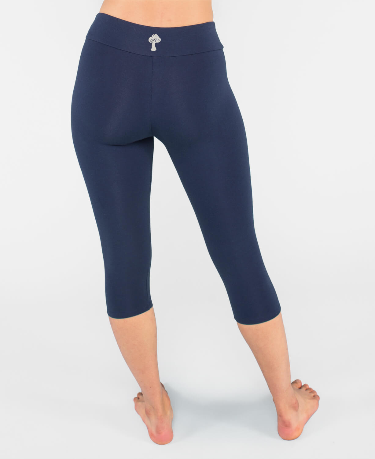 Closeout! Mini Mushroom Organic Cropped Leggings