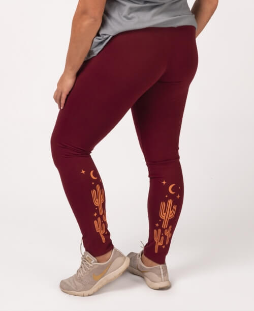 Final Sale! Desert Cactus Organic Cotton Leggings