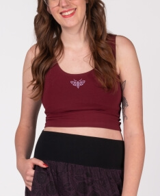 Mini Moth Organic Cropped Tank Top