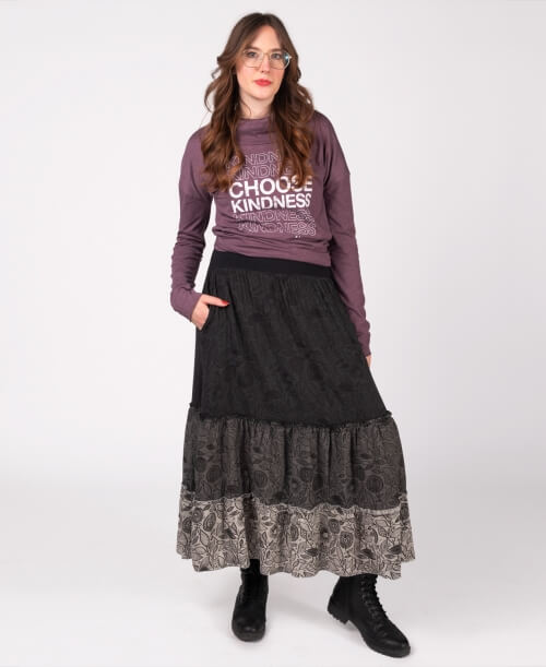 Maxi skirt Balmain Black size 34 FR in Viscose - 33888410