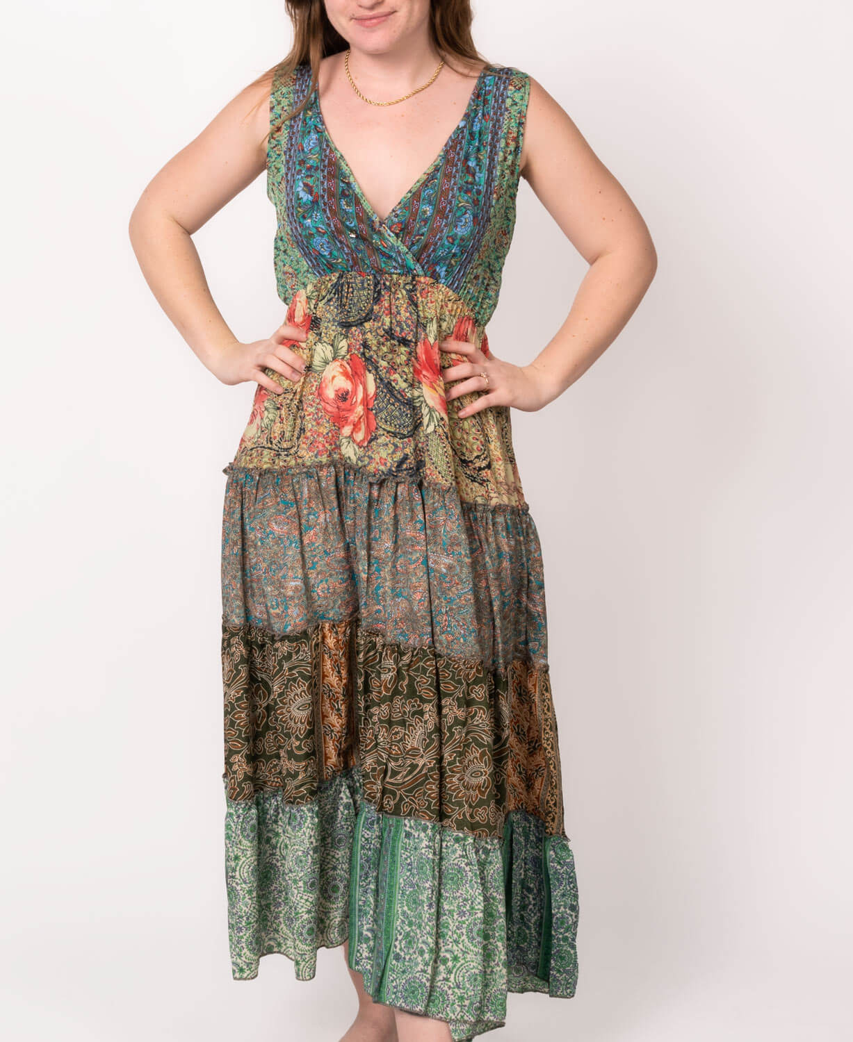 NEW! Groovy Garden Tiered Maxi Dress