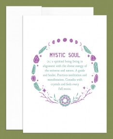 Mystic Soul Definition Greeting Card