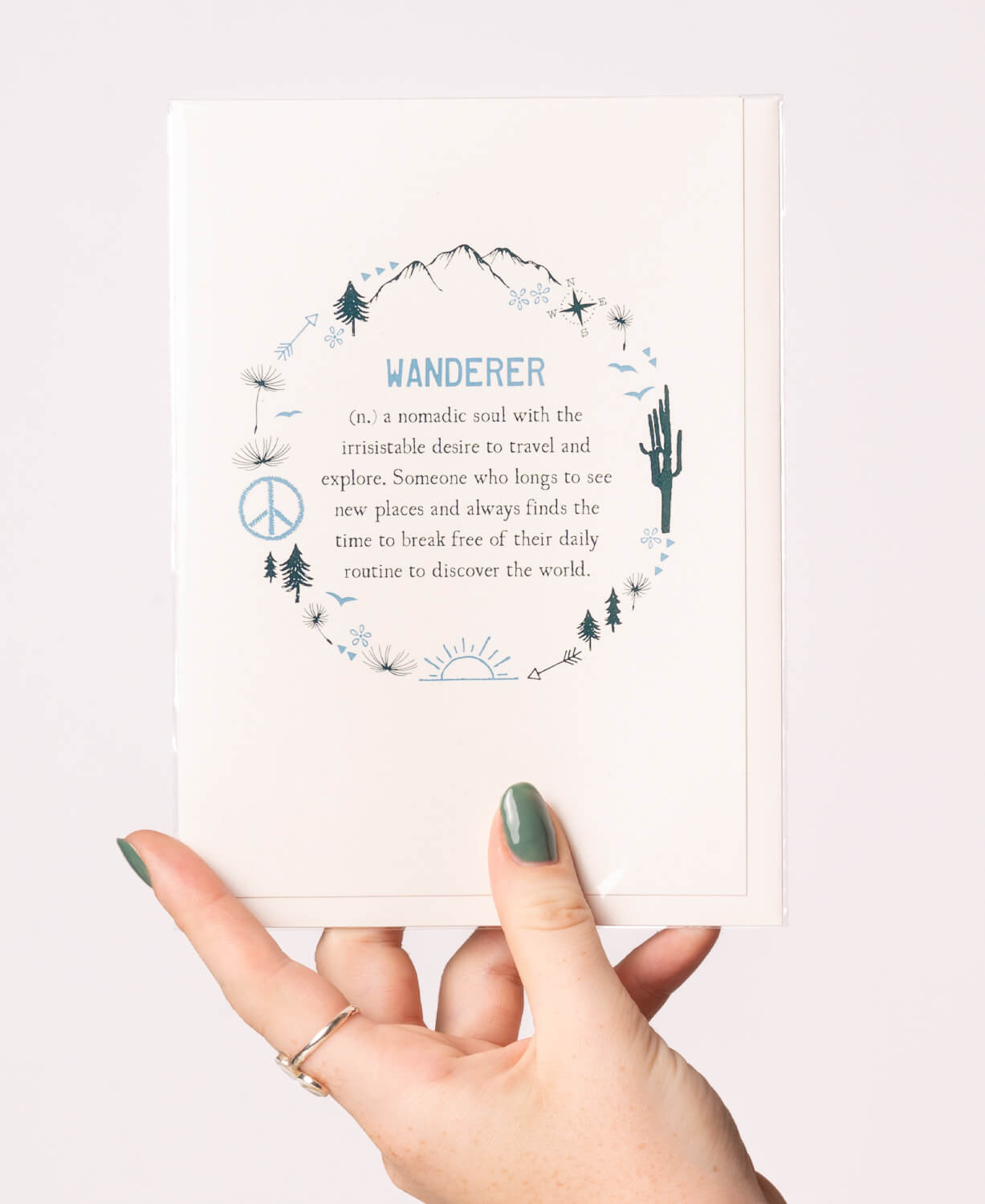 Wanderer Definition Greeting Card
