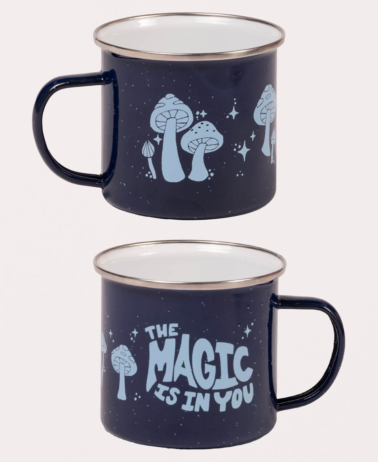 NEW! Magic Mushrooms Enamel Camping Cup