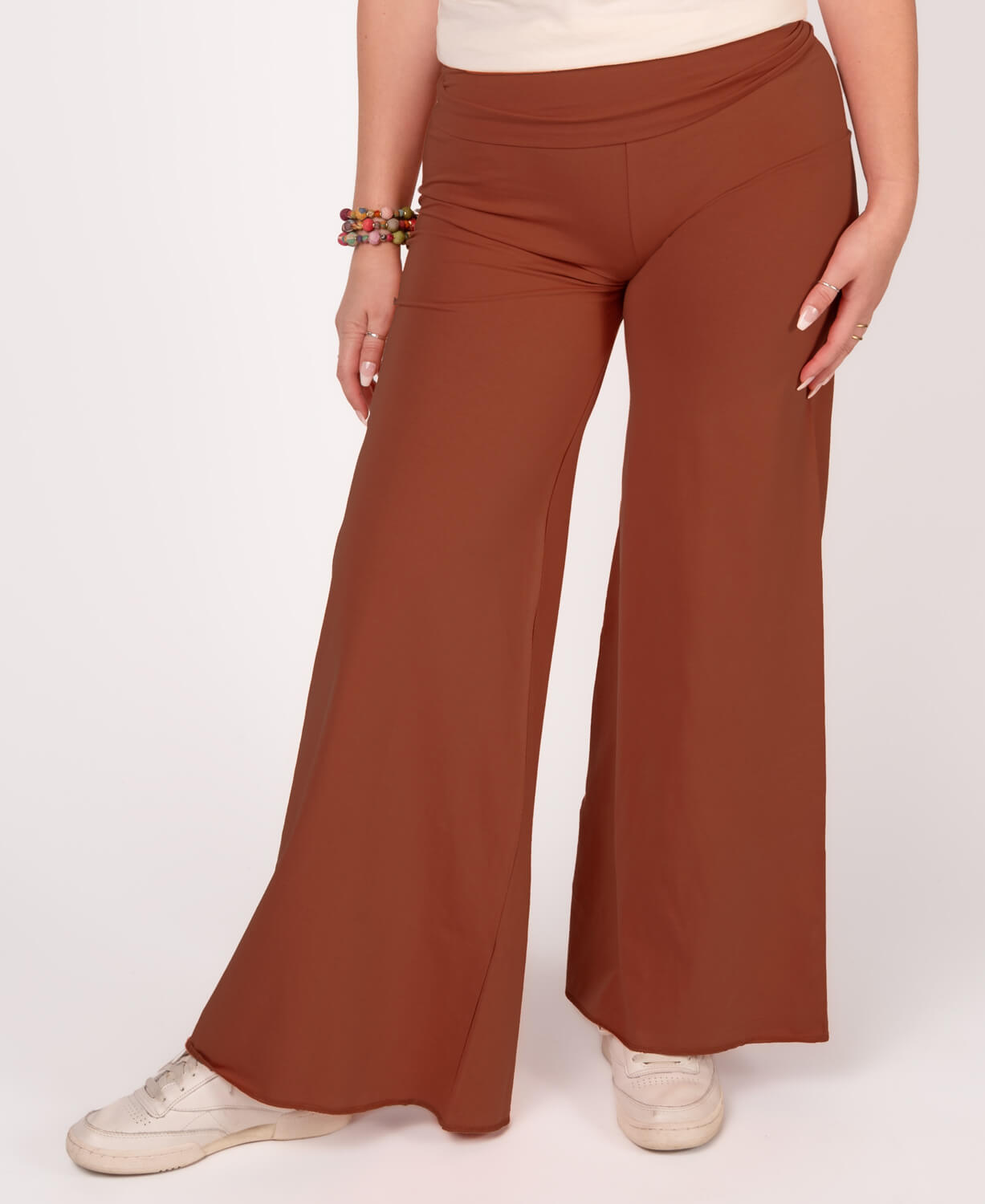 burnt orange bell bottom pants