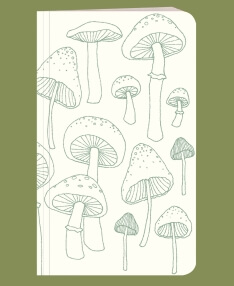 Mushrooms Recycled Notebook