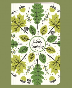 Live Simply Mandala Recycled Notebook