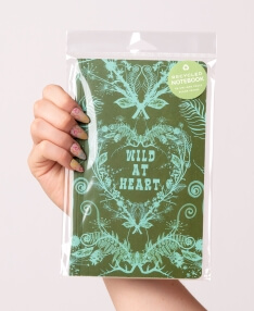 Wild at Heart Recycled Notebook