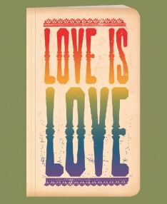 Love is Love Recycled Notebook