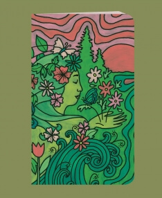 Mother Nature Scene Recycled Notebook
