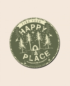 Happy Place Camping Magnet