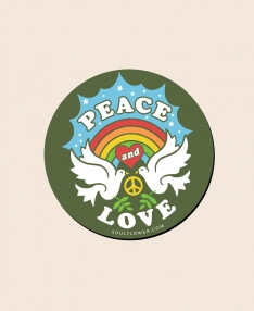 Peace and Love Magnet