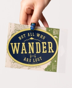 Closeout! Not All Who Wander Euro Magnet