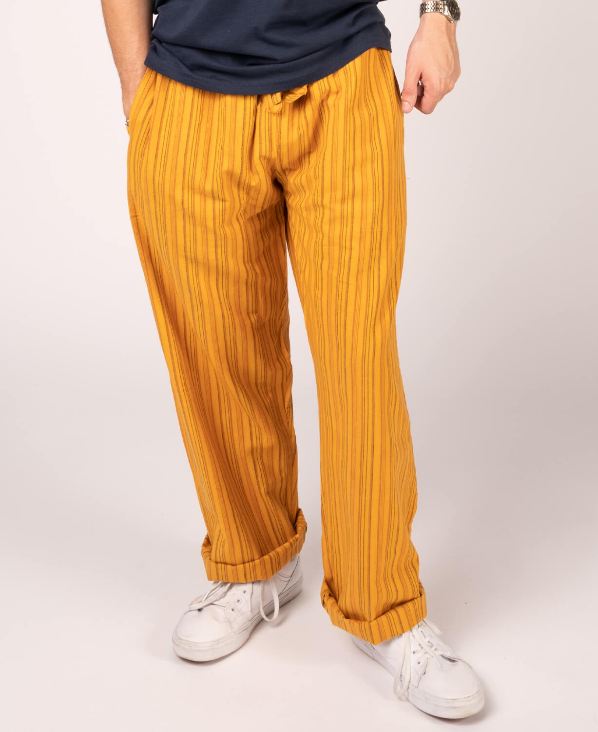 Striped Hippie Lounge Pants - Pineapple Express