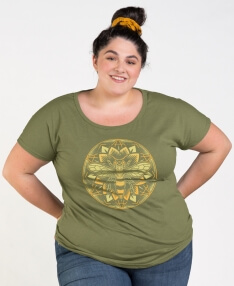 Bee Mandala Tee | Bee T-Shirt | Soul Flower