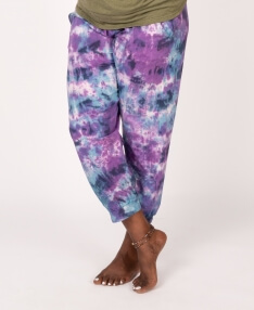 Organic Cotton Tie-Dye Joggers - Dark Celestial