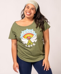 Closeout! Peace and Love Slouch Top
