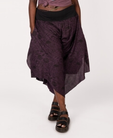 Plum Angel Wing Pants | Flowy Hippie Pants | Soul Flower