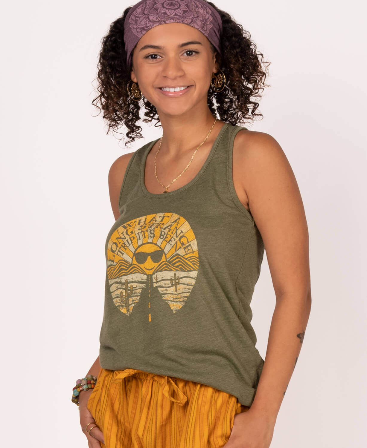Long Strange Trip Recycled Racerback Tank