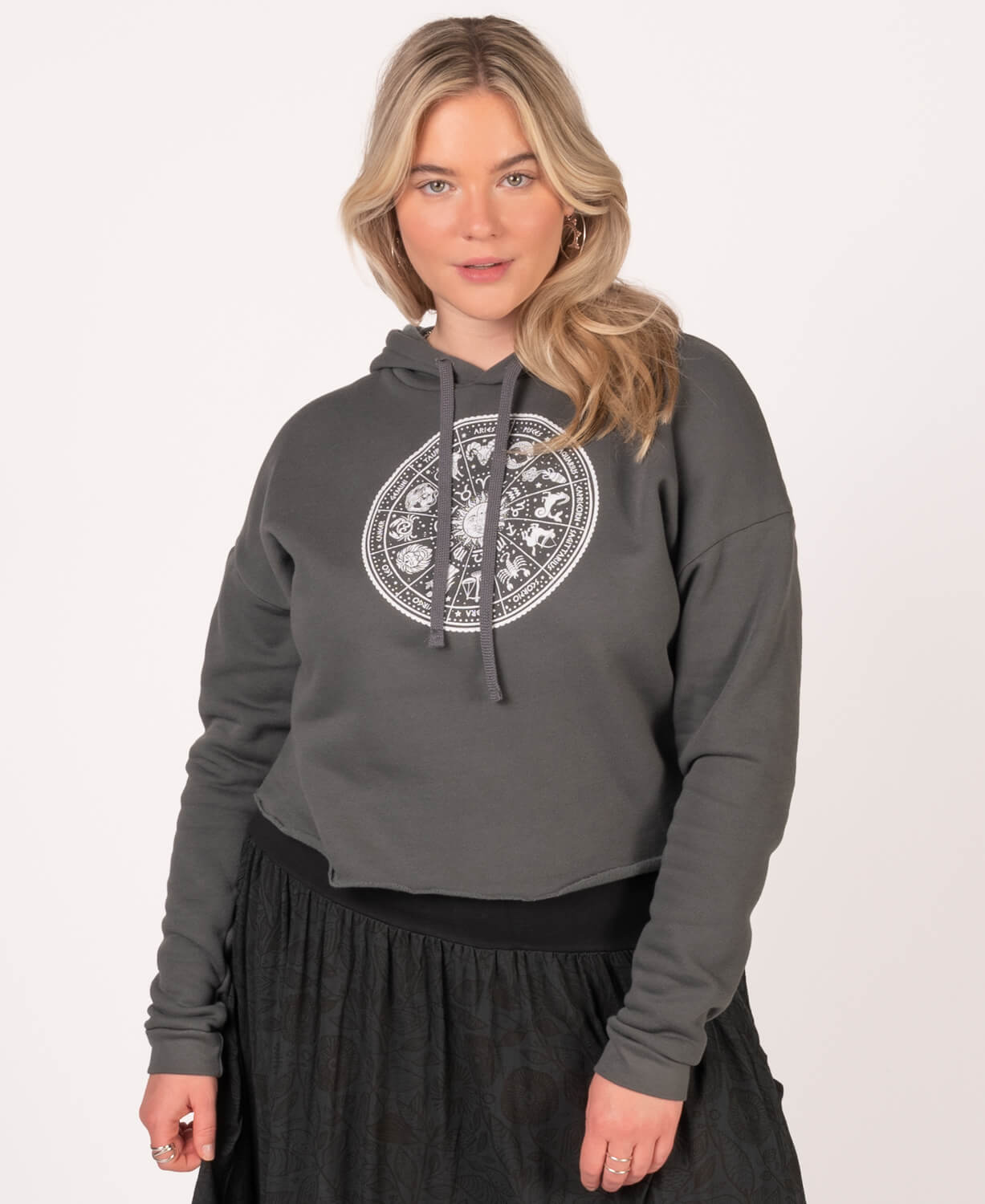 Zodiac Crop Hoody