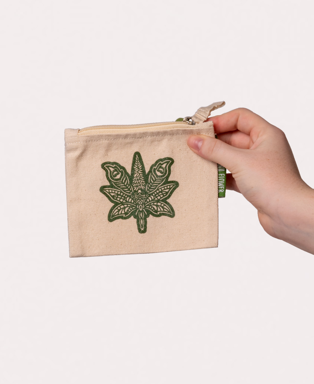 Sacred Cannabis Small Zipper Pouch