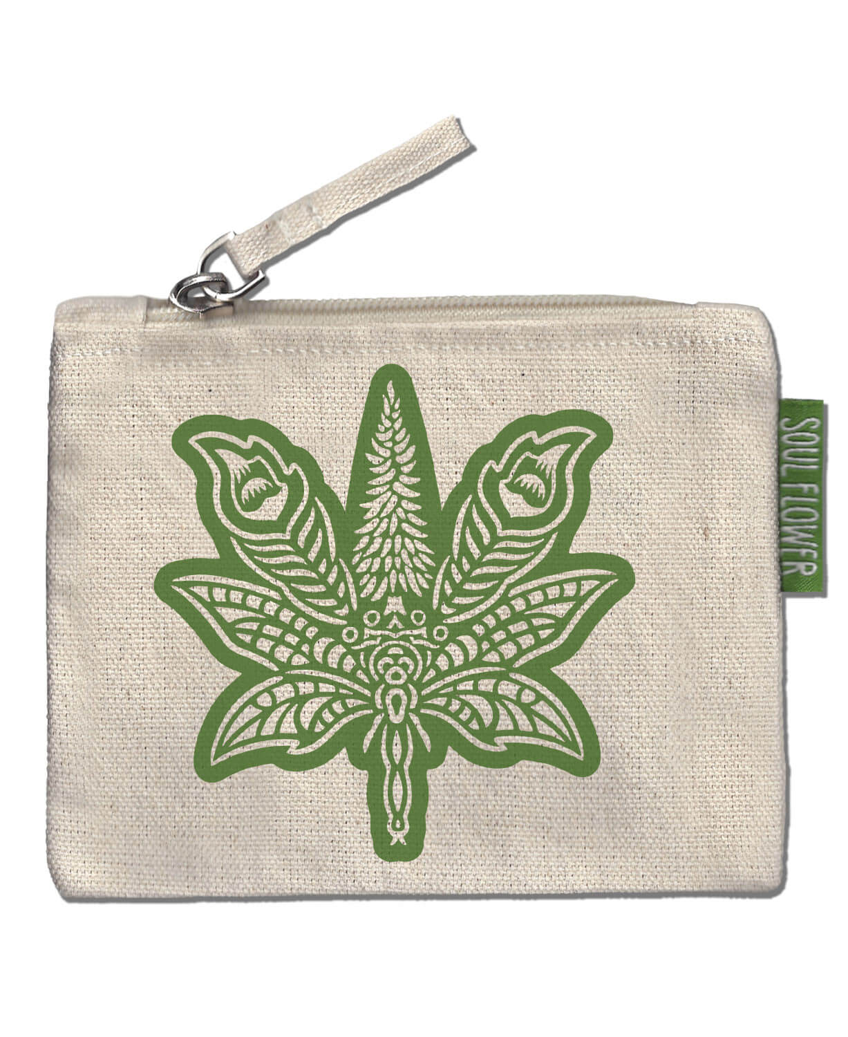Sacred Cannabis Small Zipper Pouch