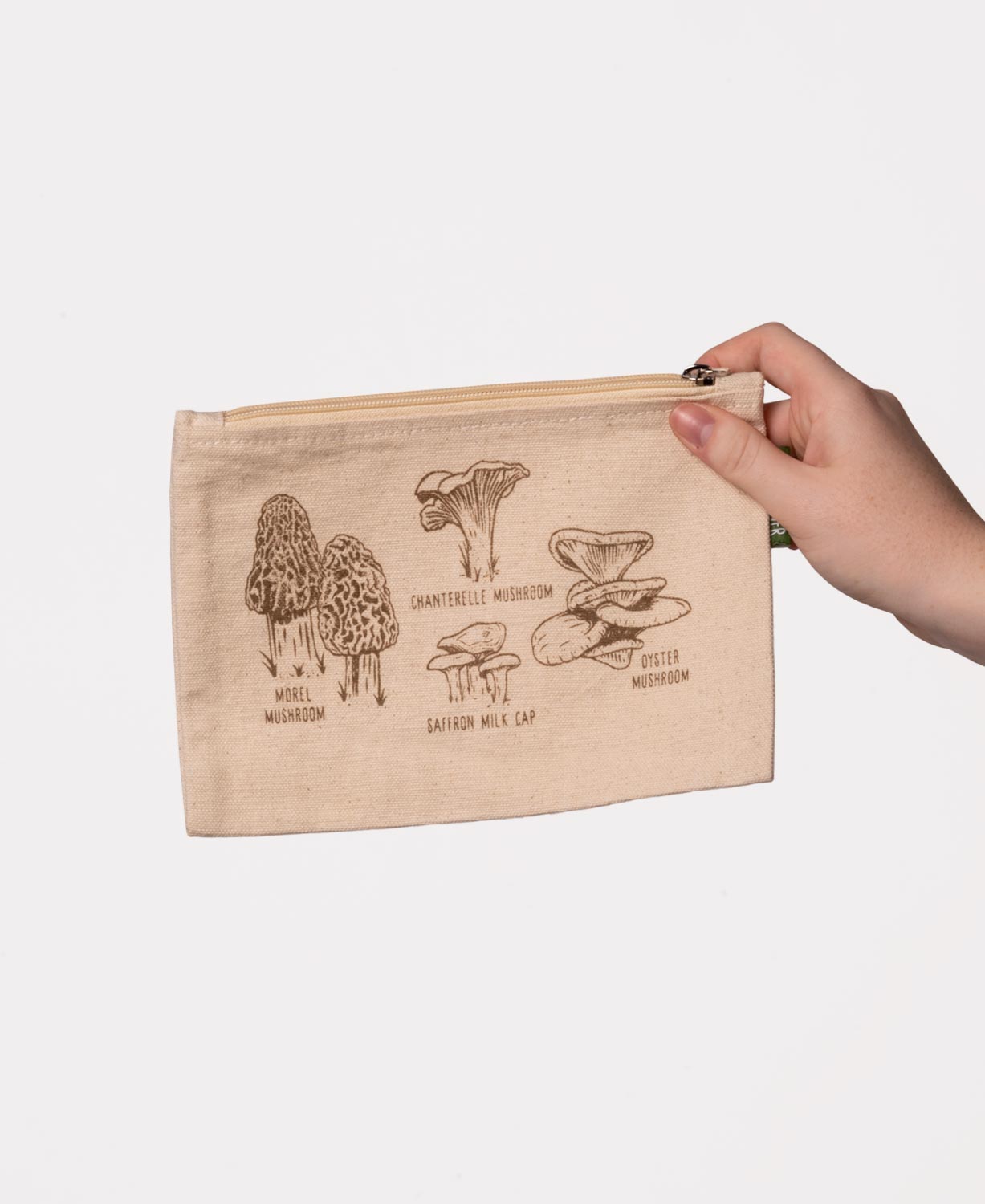 Mushroom Botanical Large Zipper Pouch